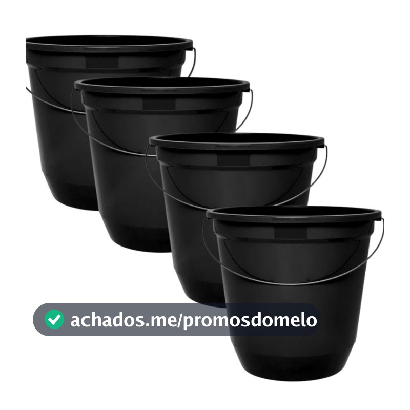 KIT 4 Baldes de limpeza 7,5 litros