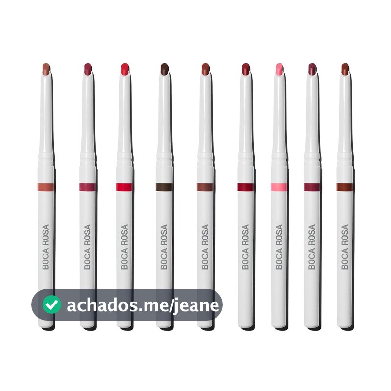 Contorno Labial Boca Rosa Lápis De Boca Retrátil Ponta Chanfrada Cremoso À Prova Dágua