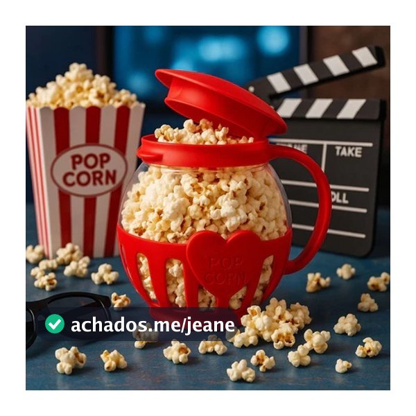 Pipoqueira Fitness Para Micro-ondas Sem Óleo Saudável Vidro