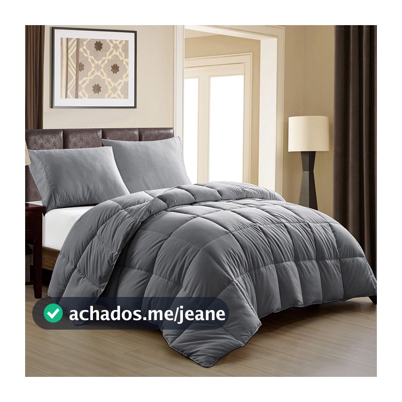 Edredom Dupla Face Percal 400 Fios Extra Macio Casal 220x240 Luxo Plumage Grosso Confortável Decorativo Quarto Macio