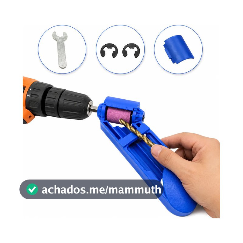 Afiador De Brocas Amolador Portátil 2mm A 12,5mm Furadeira