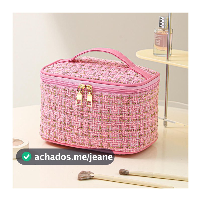 Nécessaire Feminina Luxo Organizadora Maquiagem e Acessórios Bolsa de Viagem
