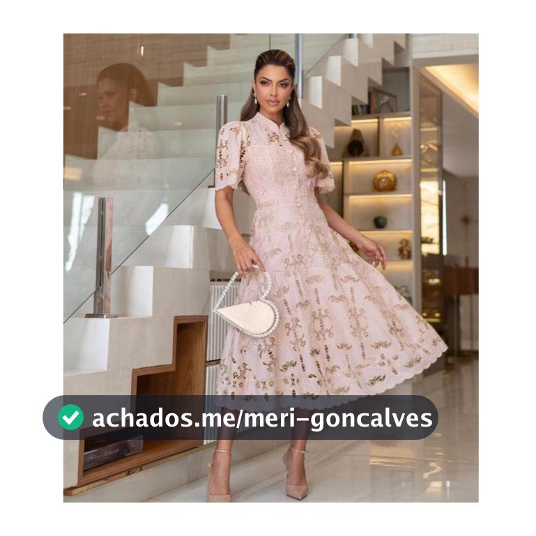 Vestido Midi Feminino Renda Richilieu Forrado Moda Modesta Elegante