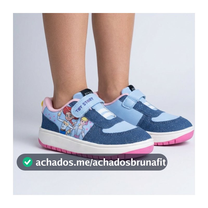 Tênis Infantil Disney Menina Toy Story Jessie Tenis Confortável Leve Casual Dia a Dia Escolar