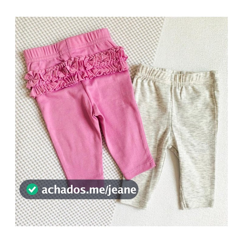 Kit Calças Carter’s Child of Mine Menina 2 peças