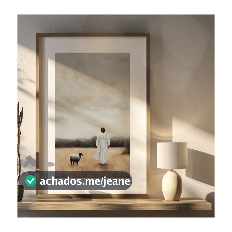 Quadro Jesus Cristo Com Moldura E Vidro Quadro Decorativo Sala Grande Quadro Cristão Quadro Biblico