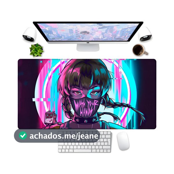 Mouse Pad Cyberpunk Hands 70x30cm  Grande Cyberpunk Hands