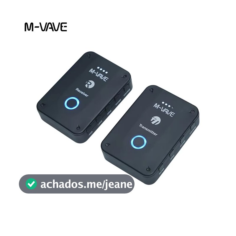 Monitor de fone de ouvido sem fio M-vave WP-9 Receptor transmissor recarregável 2.4G com suporte de volume Função de