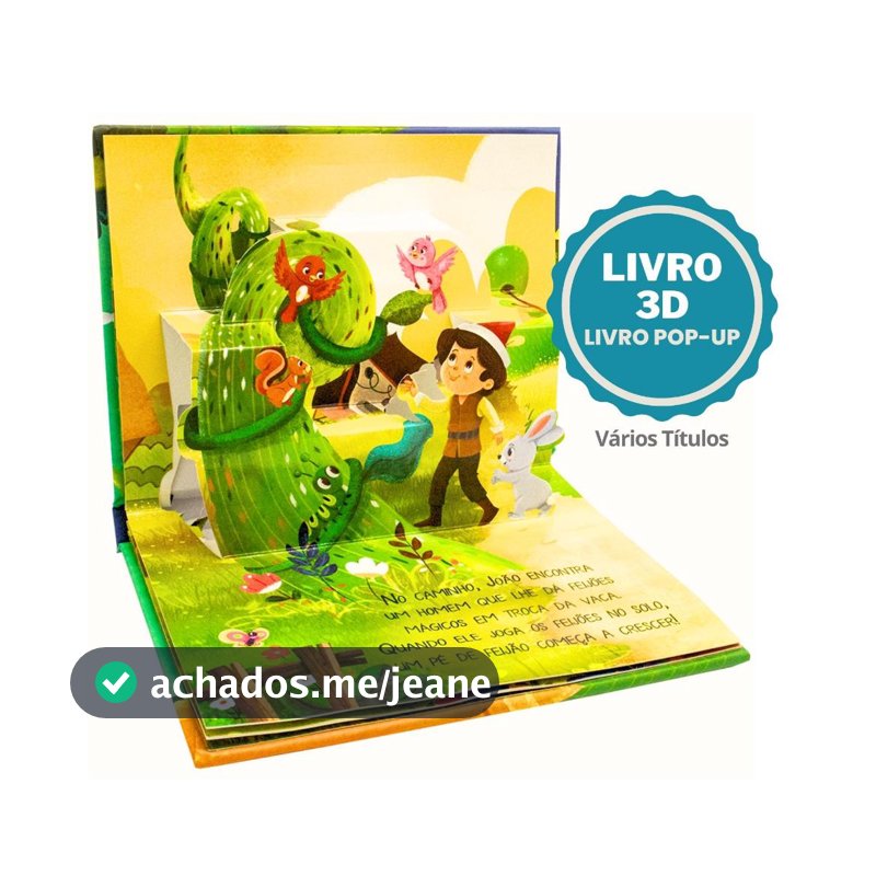 Livro Infantil Interativo 3D Pop Up Clássicos Dinossauro Unicórnios Livros para Crianças