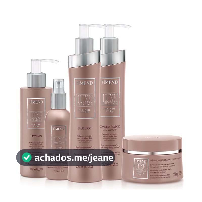 AMEND KIT LUXE CREATIONS BLONDE CARE III | 5 PRODUTOS
