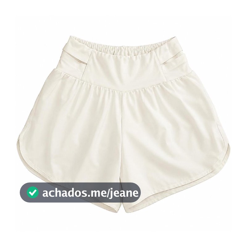 SHORT DUPLO FEMININO 360 WHITE