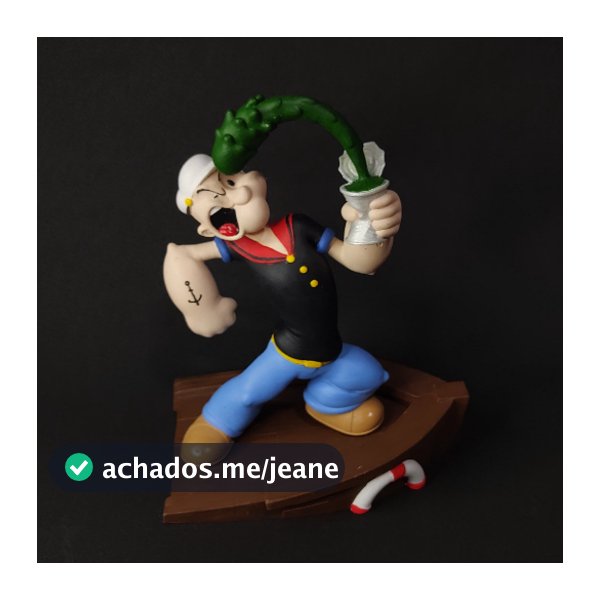 Action Figure Popeye Miniatura Popeye o Marinheiro Desenho Nostalgia C.N Olivia Palito