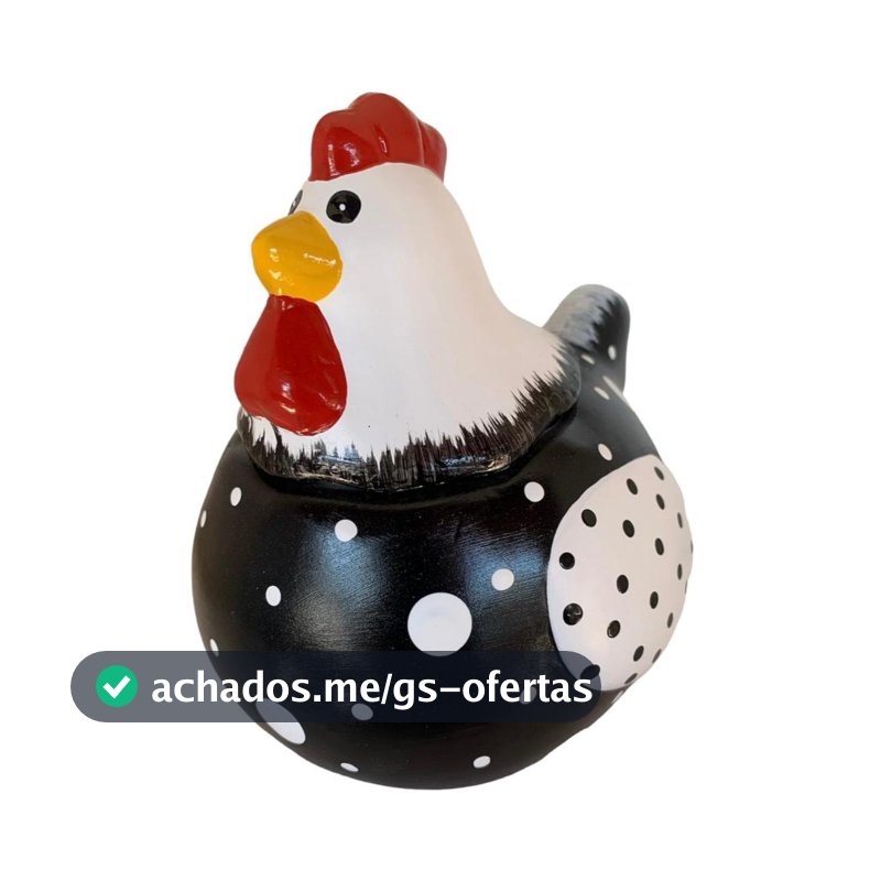 Galinha bombonier  com tampa em Ceramica Decoração Cozinha Area Gourmet