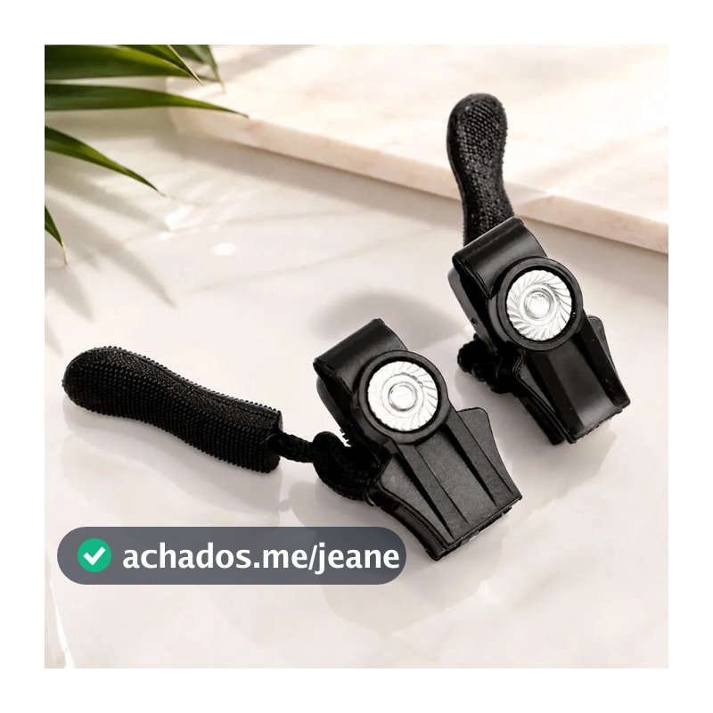 Kit 2 Zíper Reparo Manuteção Universal Instantâneo Blusa Bolsas Mochilas Jaqueta