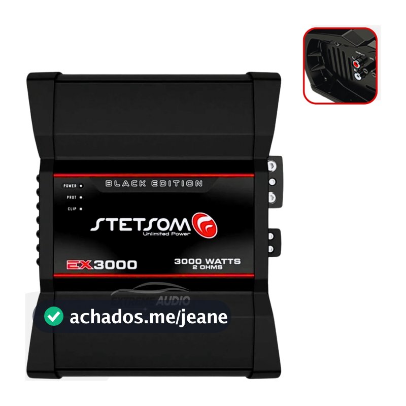 Modulo Stetsom Ex3000 Amplificador 3000w Rms Potencia Stetsom 3000 Som Automotivo Paredao Som de Carro Modulo Digital
