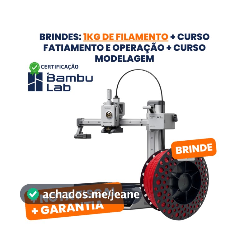 Impressora 3D Bambu Lab A1 Mini + 1Kg de Filamento