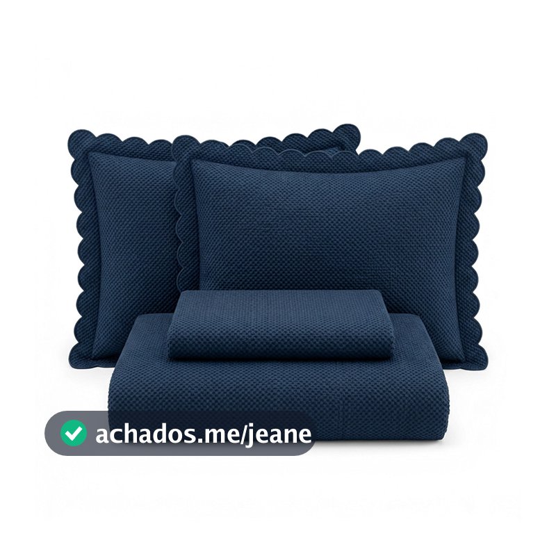 Colcha Cobre Leito Matelado Milão 150 Fios Luxo Ultrassônico 3 Peças Casa Dona