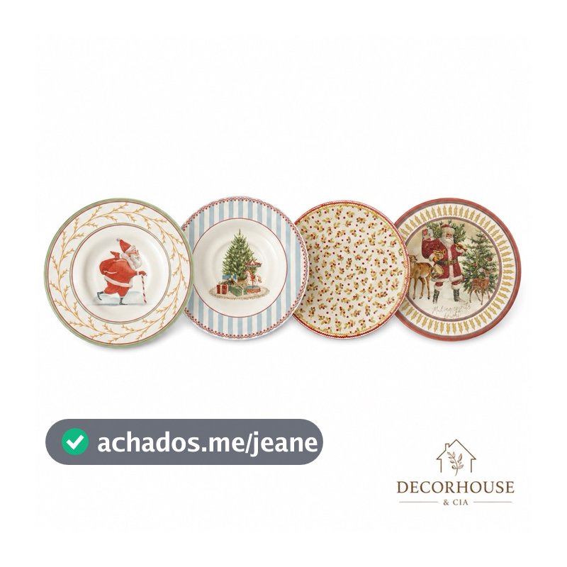 Pires de Chá Decorativo Natalino Alleanza 16 cm – Modelos Variados