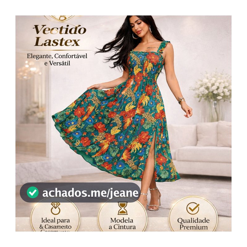Vestido Longo estampado farm Lastex Feminino Soltinho Moda Casual Elegante Evangélica Festa Casamento