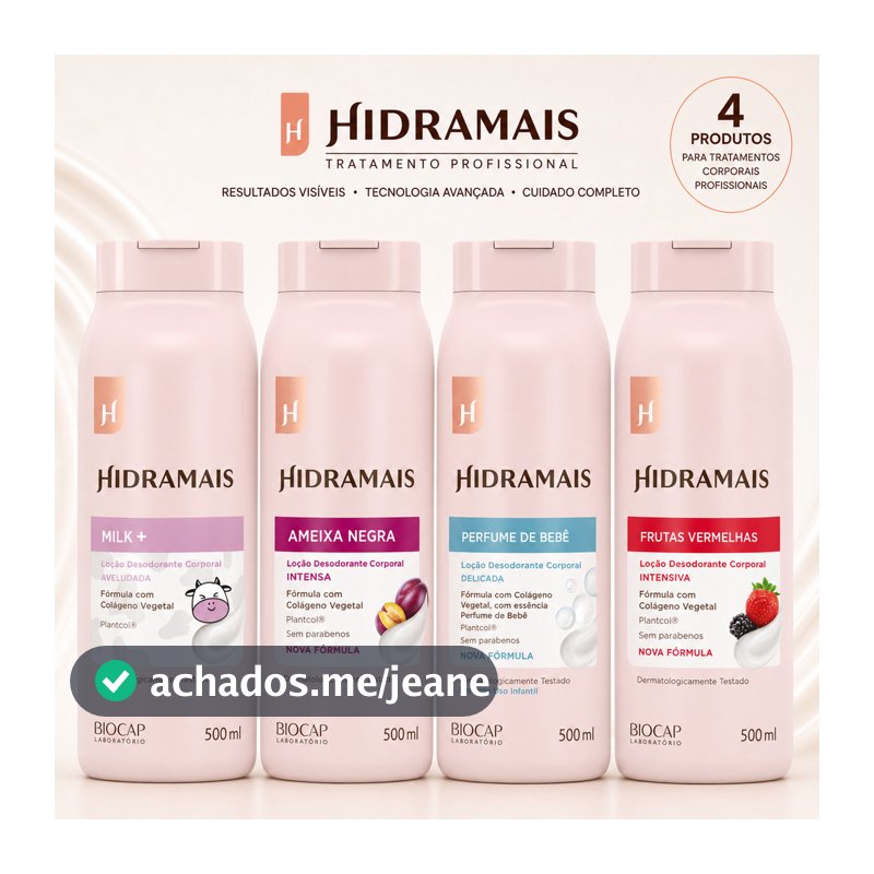 Creme Hidratante Corporal Hidramais 500ml Loção Corporal Cuidados com a Pele