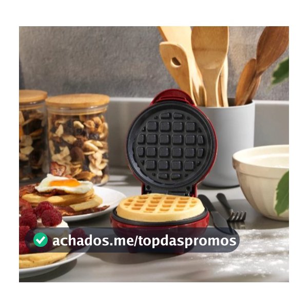 Mini Máquina de Waffles Elétrica Portátil Casa Cozinha Fazer Waffle Panquecas Automático  110V- 220V
