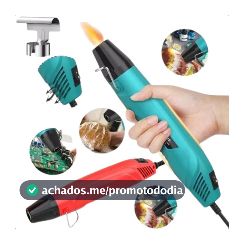 Soprador Térmico Portátil Multiuso 350 °C com Bico Direcionador