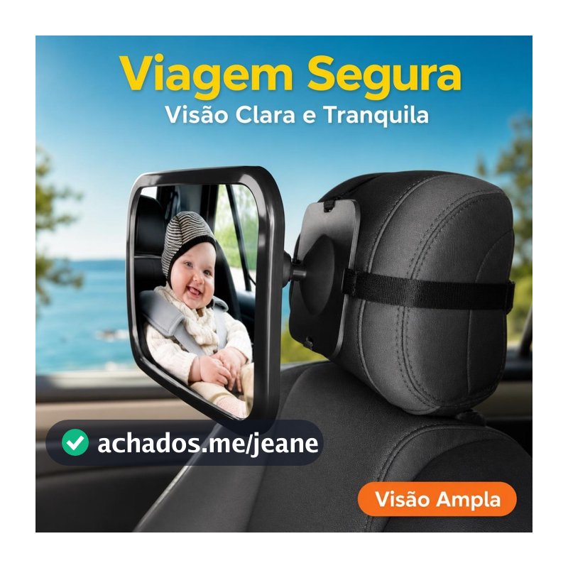1/2/3Pcs Espelho Retrovisor Banco Traseiro Bebê Conforto Cadeirinha Campo de visão amplo Material inquebrável