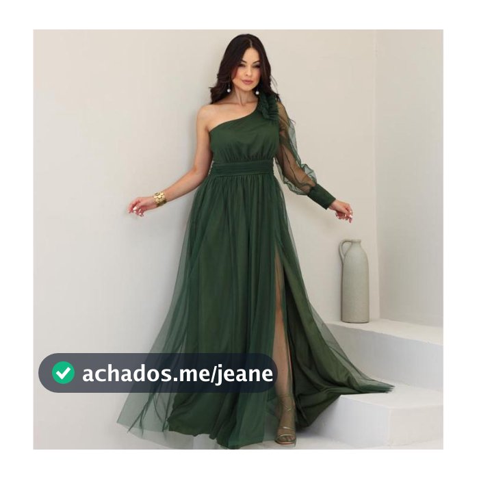 Vestido Longo Festa Madrinha Tule Um Ombro Elegante Casamento Formatura