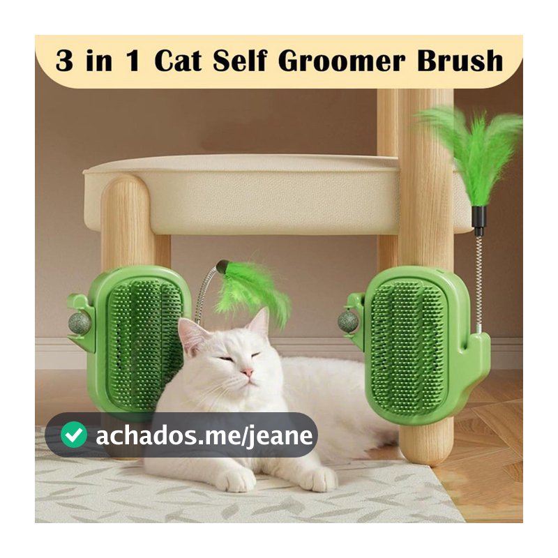 Arranhador De Canto Cacto Para Gatos Conjunto Com 2 Peças(PENA E CATNIP)