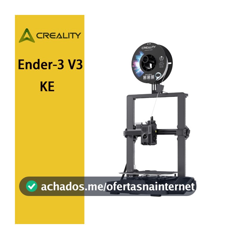 Creality Ender-3 V3 KE Impressora 3D profissional de 500mm/s Alta velocidade DIY - 100-240V