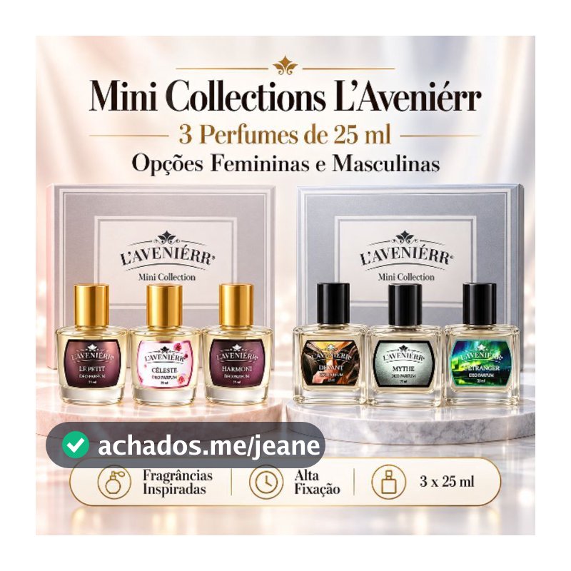 Kit 3 Perfumes Contratipo Masculino / Feminino L'Aveniérr 25ml