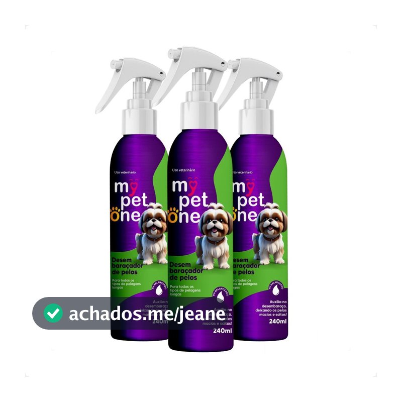 Kit 3 Desembaraçador Premium de Pelos 240mL - Mypetone