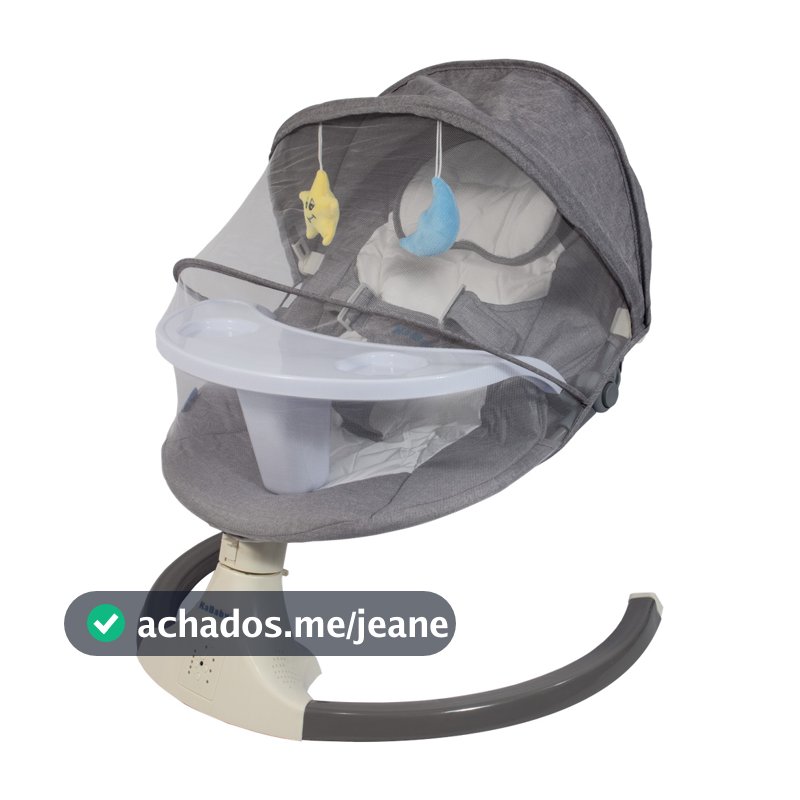 Cadeira De Balanço Automática Com Mosquiteiro, Bluetooth e Controle Remoto Sonatta Kababy Até 18kg