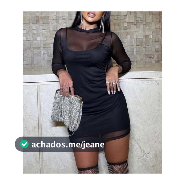 Vestido de Tule Preto Balada - 2 Peças