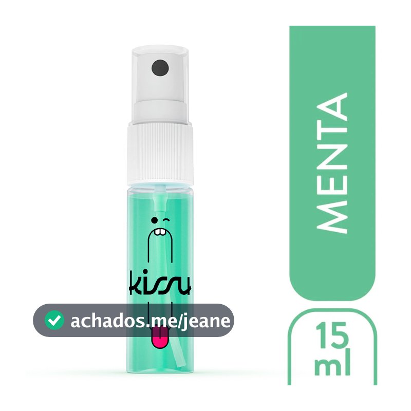 Spray Bucal Kissu Menta – Hálito Refrescante e Confiança (15ml)