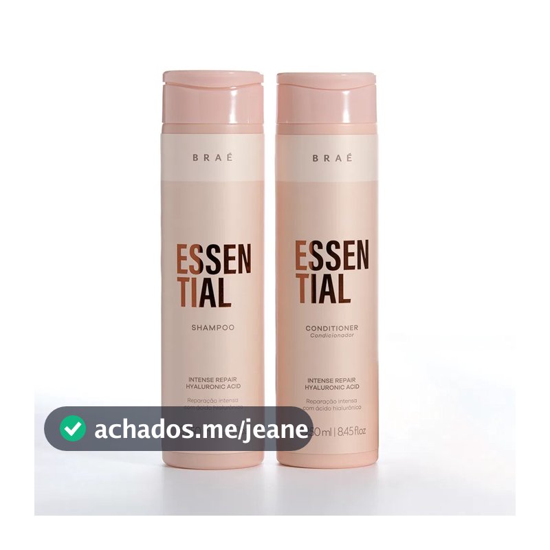 Kit Braé Essential Shampoo 250ml + Condicionador 250ml