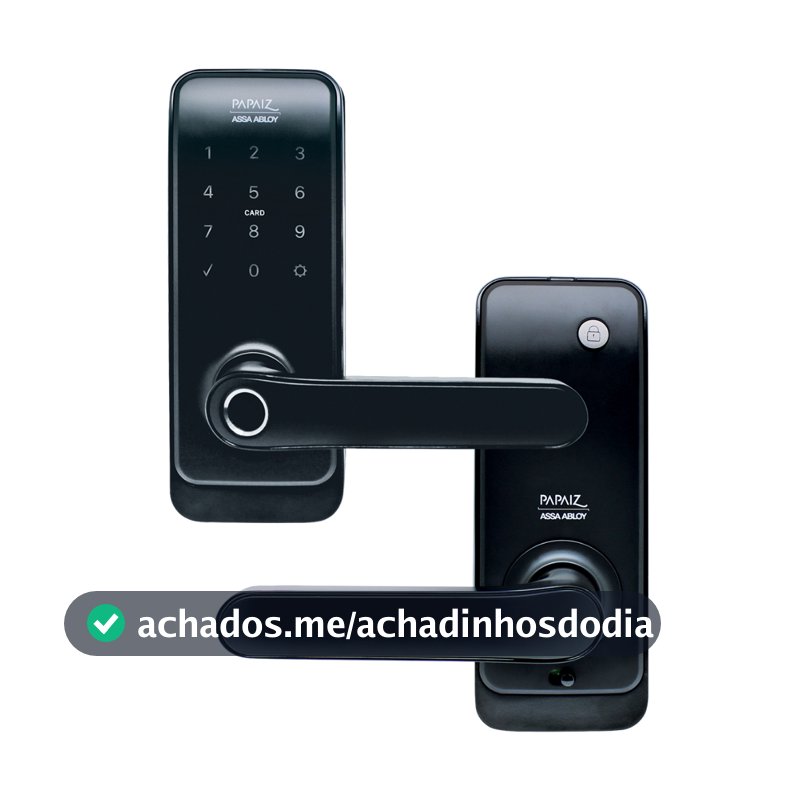 Fechadura Eletrônica Digital Smart Lock Com Biometria, Senha, Cartão E Chave SL205 - Papaiz