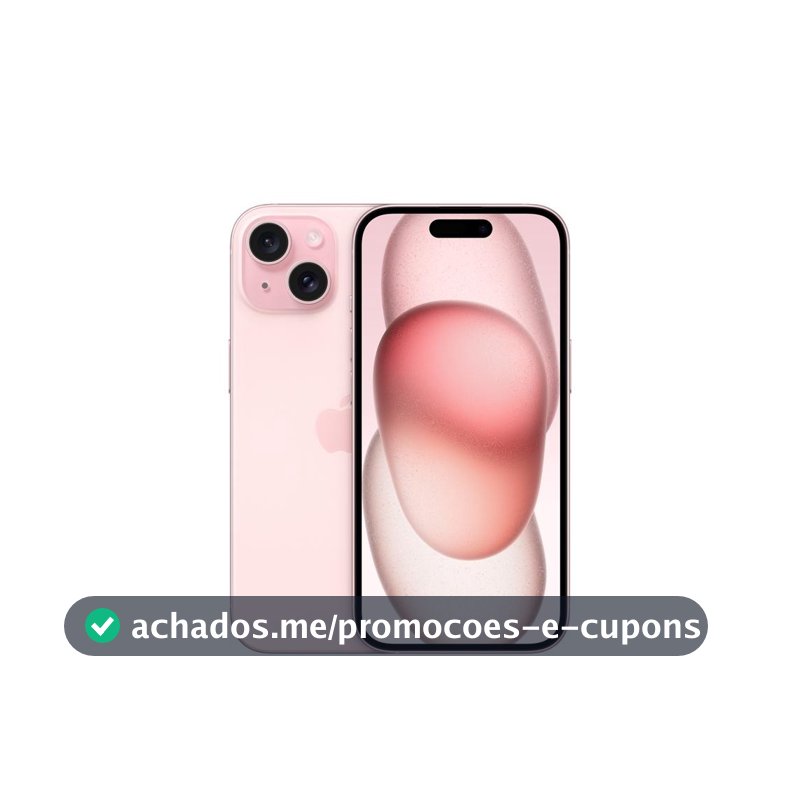 Usado: IPhone 15 128GB Rosa Bom - bateria 70% - Trocafy - Apple
