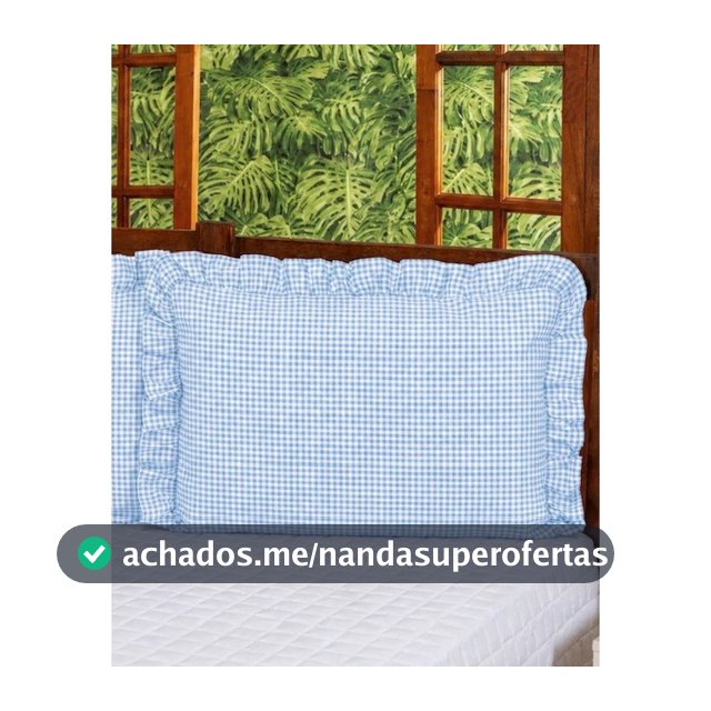 Kit 2 Fronha de Babado (1 PAR) de Algodão Confecções Niad