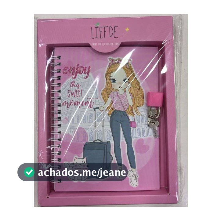 Diário com Cadeado Fofo Caderno Secreto com Chave Sortido Infantil Presente Criativo