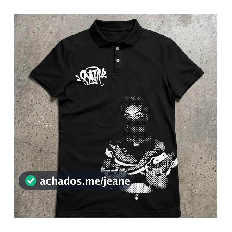 Camisa Polo Unissex Street Balaclava em algodão