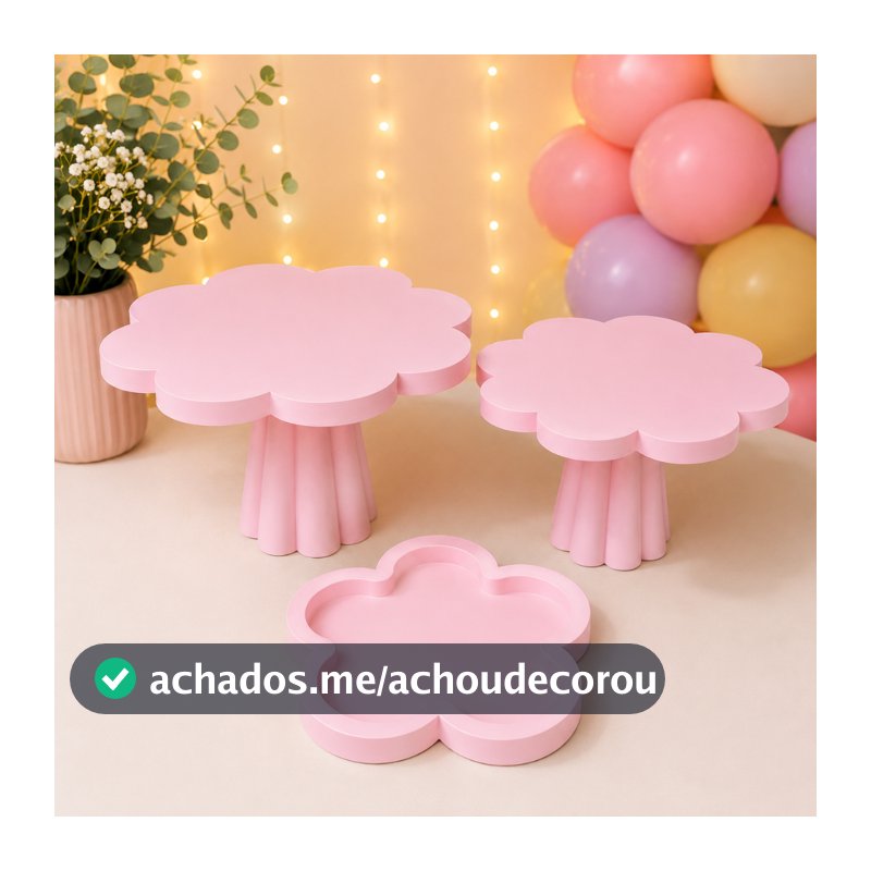 Kit Bandejas para Mesa de Festa | Bandeja para Doces | Decoração Festa