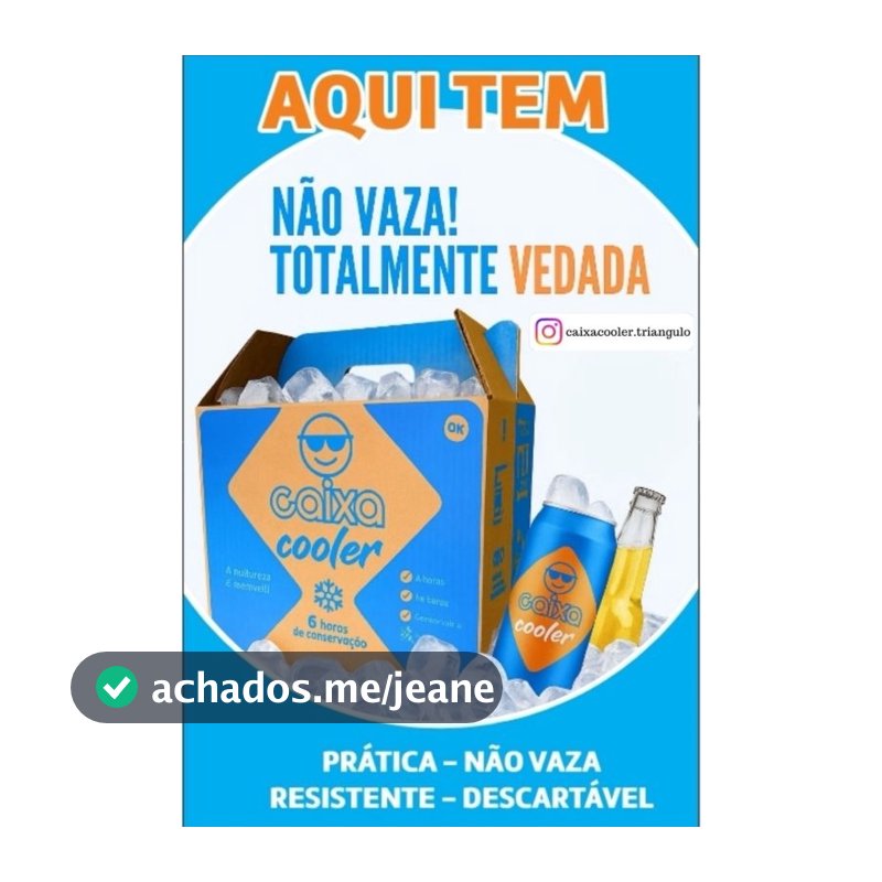 Caixa Cooler Descartável Térmica – 12 Latas / 12 Long Neck – Mantém o Gelo por 6h