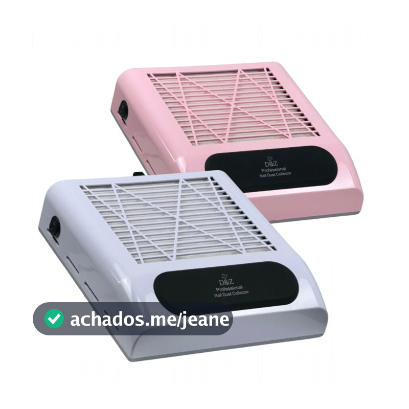 Coletor Sugador Aspirador de Pó de Unhas D&Z 80W Alta Potência Manicure