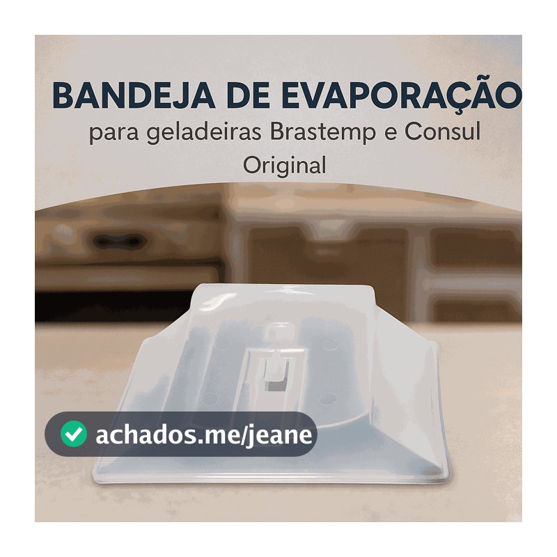 Bandeja de Evaporação Geladeira Consul Recipiente Coletor de Água Reposição