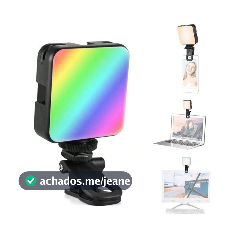 Iluminação Fotográfica Noturna De Preenchimento Mini LED Luz De Vídeo De Lâmpada Portátil Fotografia