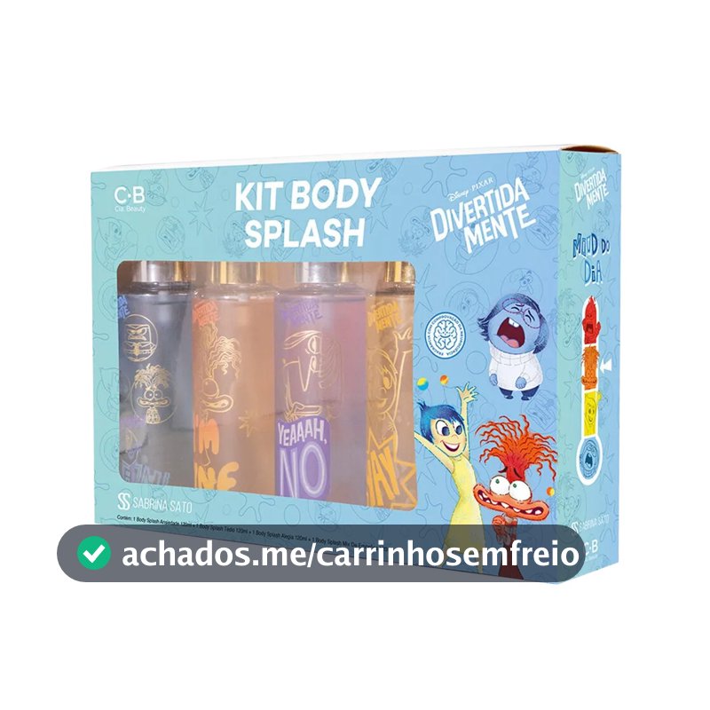 Kit Divertidamente 4 Body Splash 120 Ml cada