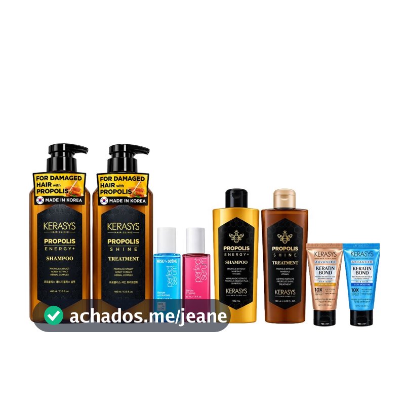 Kerasys Propolis Shine 400ml + Perfect Serum OU Kit Propolis Shine + Keratin Bond