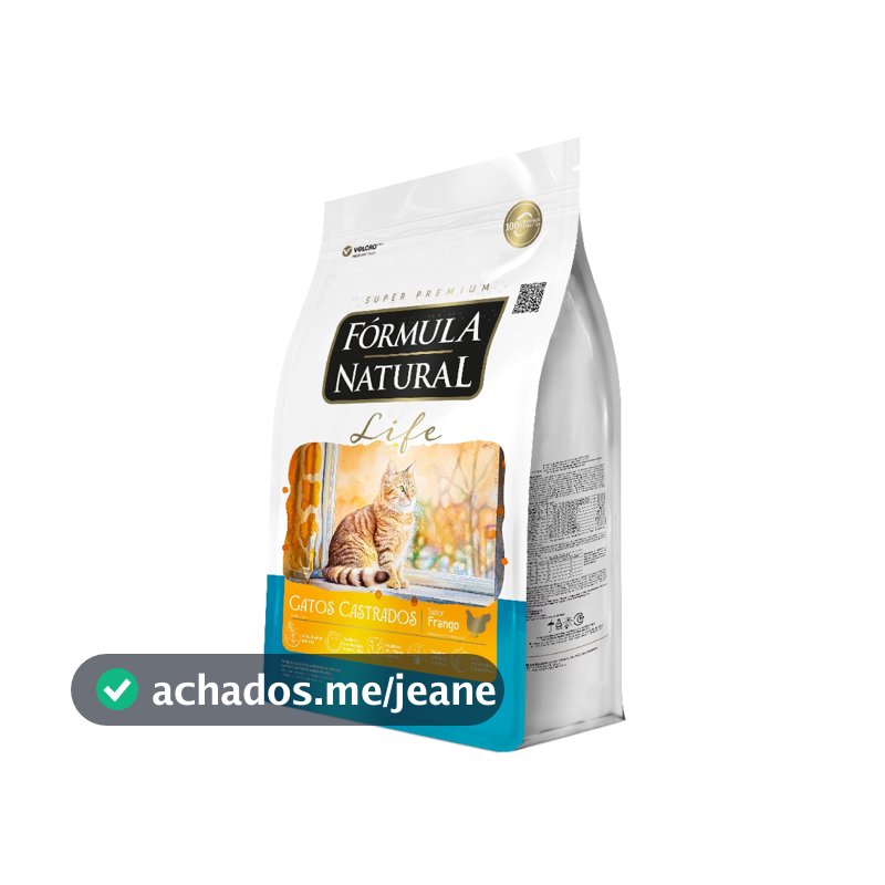 Ração Fórmula Natural Life Gatos Castrados Sabor Frango 10,1kg Adimax