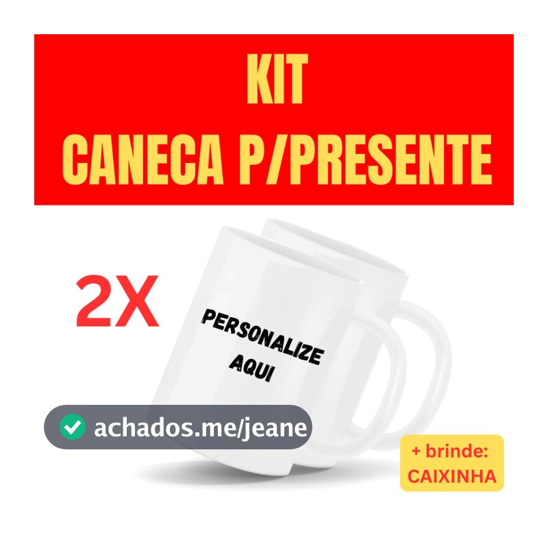 KIT 2 CANECAS PERSONALIZADAS NATAL FRASES FOTOS NOMES BRINDE CAIXA PRESENTE CRIATIVO